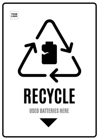 Edite um pôster sobre reciclagem