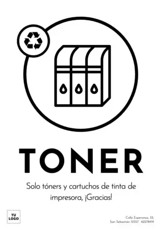 Editar un cartel de Reciclaje