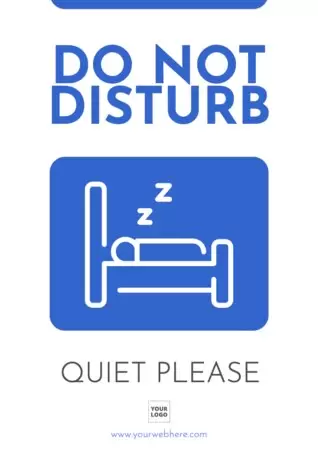 Edit a do not disturb sign