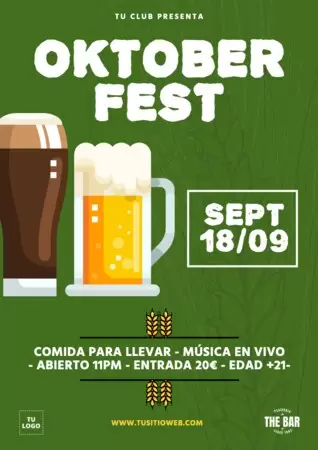 Editar un cartel para Oktoberfest