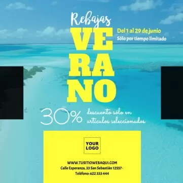 Crea tu cartel de rebajas