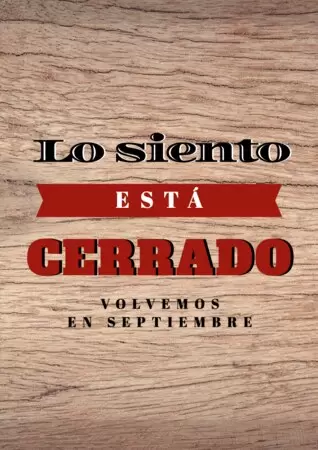 Edita tu imagen cerrado por vacaciones