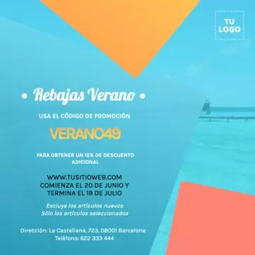 Crea tu cartel de rebajas