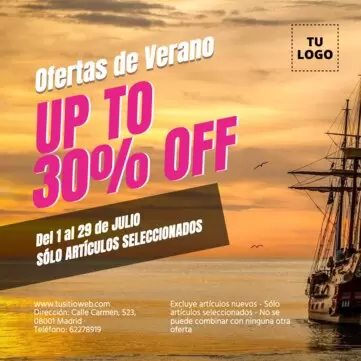 Crea tu cartel de rebajas