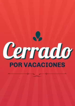 Edita tu imagen cerrado por vacaciones