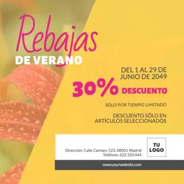 Crea tu cartel de rebajas