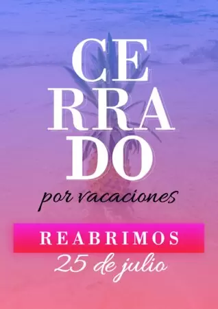 Edita tu imagen cerrado por vacaciones