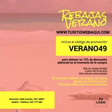 Crea tu cartel de rebajas