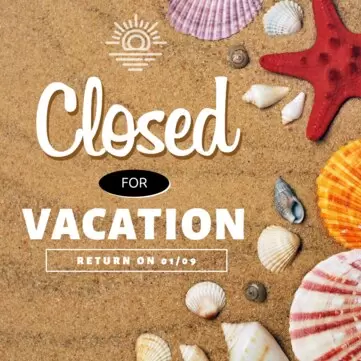 Edit your closed for vacation sign
