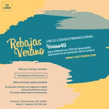 Crea tu cartel de rebajas