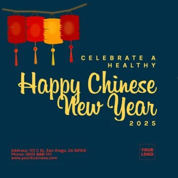 Edit a Chinese New Year template