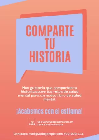 Edita un cartel de Salud Mental