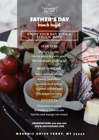 Edit my menu online