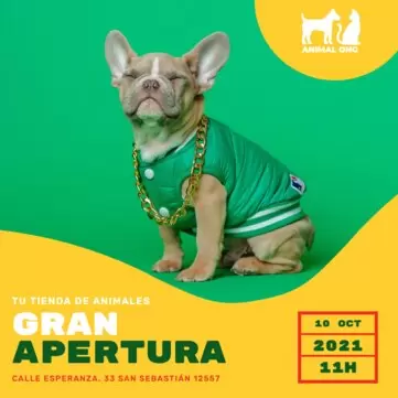 Edita un cartel para mascotas