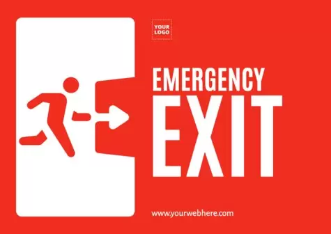 Edit an emergency exit poster