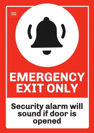 Edit an emergency exit poster