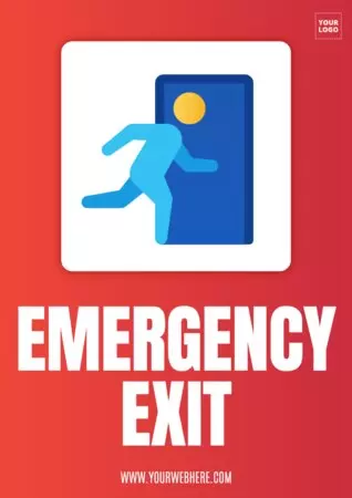 Edite um sinal de saída de emergência