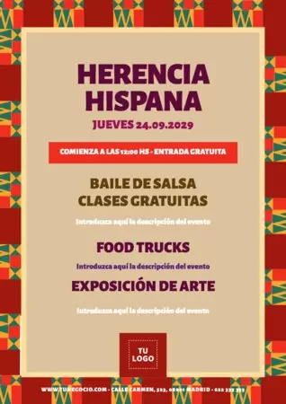  Edita una plantilla de Herencia Hispana