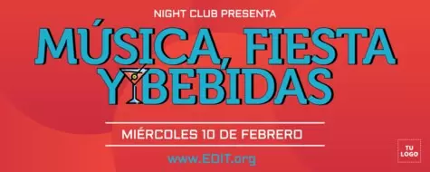 Editar un flyer de discoteca
