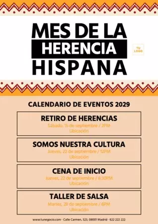  Edita una plantilla de Herencia Hispana