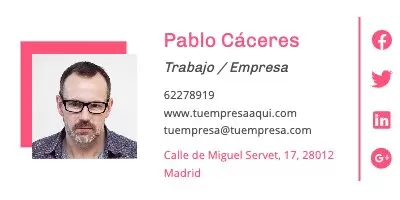 Edita una firma de email