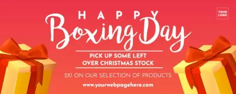 Edit a Boxing Day flyer