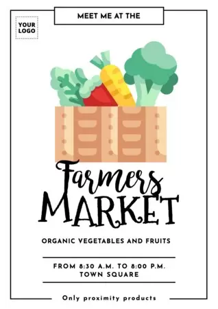 Edit a design for farmers' market