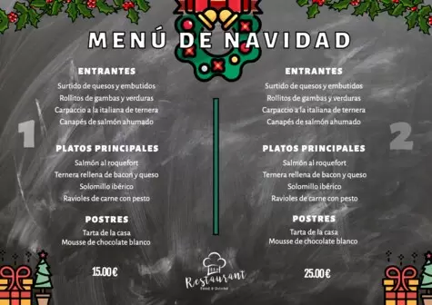 Editar mi menú online