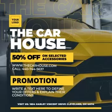 Bearbeite eine Vorlage für den Autohandel