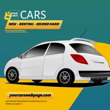 Bearbeite eine Vorlage für den Autohandel