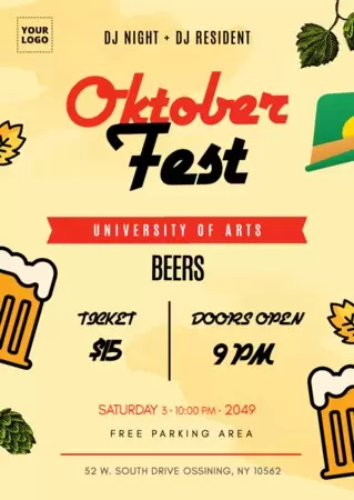 Editar um cartaz para Oktoberfest