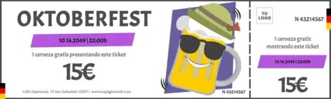 Editar un cartel para Oktoberfest