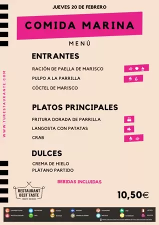 Editar mi menú con alérgenos