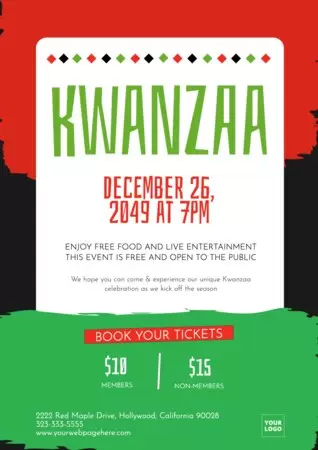 Edit a Kwanzaa design