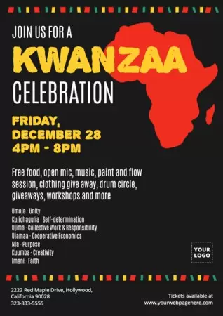 Edit a Kwanzaa design