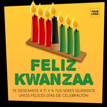 Edita una plantilla de Kwanzaa