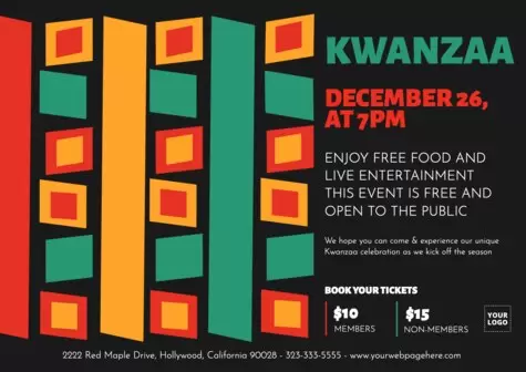 Edit a Kwanzaa design