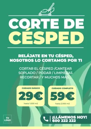 Editar una plantilla de jardinería