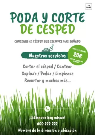 Editar una plantilla de jardinería