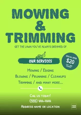 Edit a lawn care template