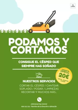 Editar una plantilla de jardinería