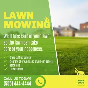 Edit a lawn care template