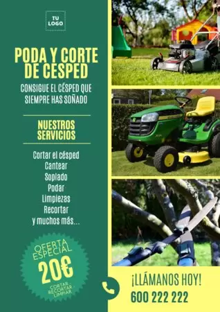 Editar una plantilla de jardinería