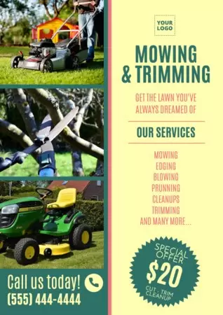 Edit a lawn care template