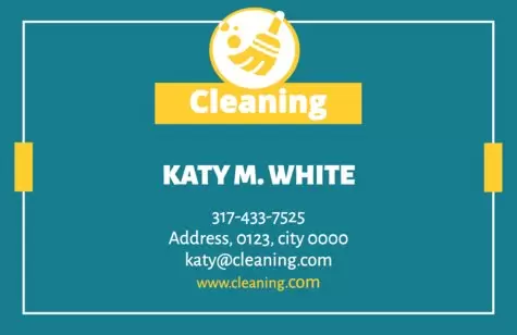 Edit a business card for House Cleaning