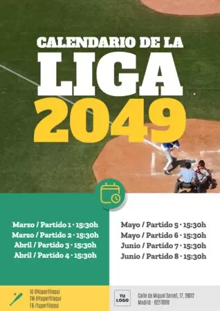 Edita un diseño de béisbol