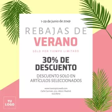 Crea tu cartel de rebajas