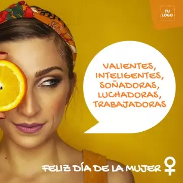 Editar una plantilla del Día de la Mujer