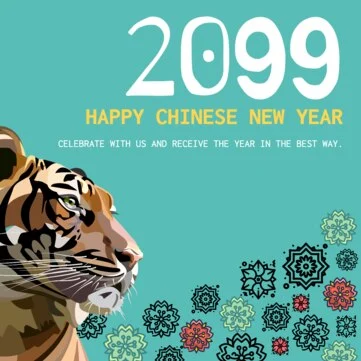 Edite um modelo para o Ano Novo Chinês