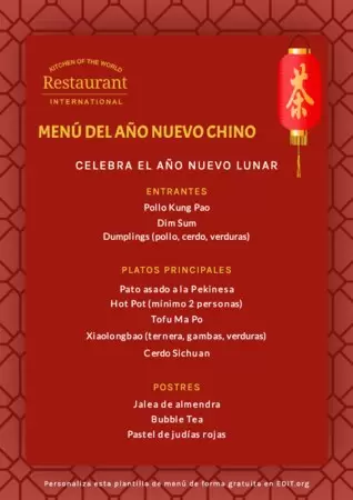 Editar mi menú online